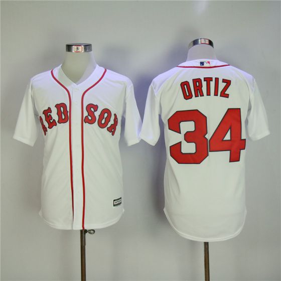 Men Boston Red Sox #34 David Ortiz Game MLB Jerseys->new york giants->NFL Jersey